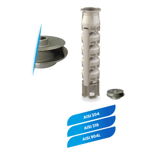 FB pompe sommerse 8'' Inox AISI 316