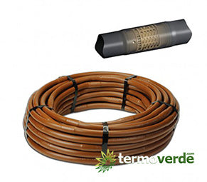 100 mt Ala gocciolante Junior 2,1lph Ø16 33cm 100m MARRONE