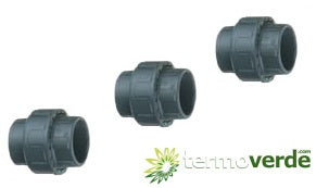 3 pz Bocchettone PVC Irritec BO1 incollaggio Ø40 PN16
