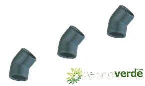 1 pz Gomito 45° PVC Irritec GY1 incollaggio Ø40 PN16