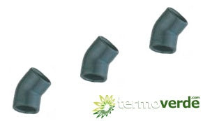 1 pz Gomito 45° PVC Irritec GY1 incollaggio Ø75 PN16