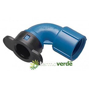 25 pz Gomito 90° Blu Lock / filetto F Orbit BL 407 - ½" x ¾"