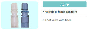 Injecta valvola di fondo AC FP EPDM - 8x12 PVDF