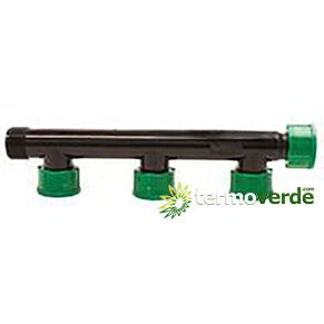 5 pz Irritec 435 Collettore irrigazione ghiera OR 3 uscite