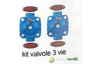 Kit valvole a 3 vie filtro graniglia 200 kg ER 3"