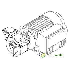 Liverani EP 20 T Bronzo M Pompa nautica 24V 22A BYPASS