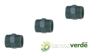 5 pz Nipple PVC Irritec NI2 Filetto ½" PN16