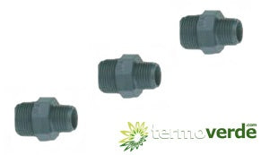 5 pz Nipple ridotto PVC Irritec NR2 Filetto 1"¼ x 1" PN16