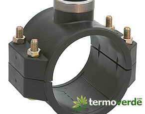 5 pz Presa a staffa con rinforzo Irritec 105 Ø20 x ½" PN16