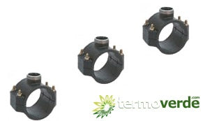 5 pz Presa a staffa con rinforzo Irritec 105 Ø40 x ¾" PN16 PN16