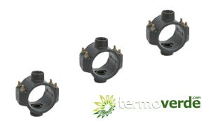 5 pz Presa a staffa doppia Irritec 104 - Ø75 x ¾" x ¾" PN10