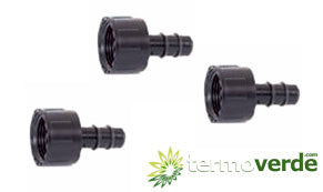 100 pz Raccordo Irritec 648 portagomma ghiera Ø16 x ½"