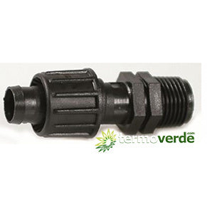 100 pz Raccordo Irritec 852 manichetta filetto M Ø16 x ¾"