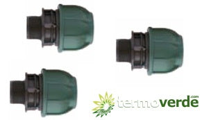 1 pz Raccordo PE compressione Irritec 211 Ø75 x 3" PN10