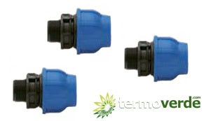 10 pz Raccordo PE compressione Irritec 911 Ø25 x 1" PN16