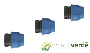 10 pz Tappo PE compressione Irritec 921 Ø32 PN16