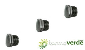 50 pz Tappo polipropilene Irritec 610 filetto M 1" PP