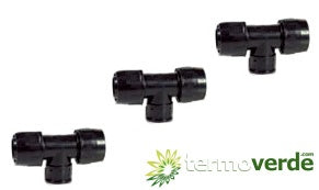 20 pz Tee filettata F PE Irritec 815 - Ø32 x 1" x Ø32